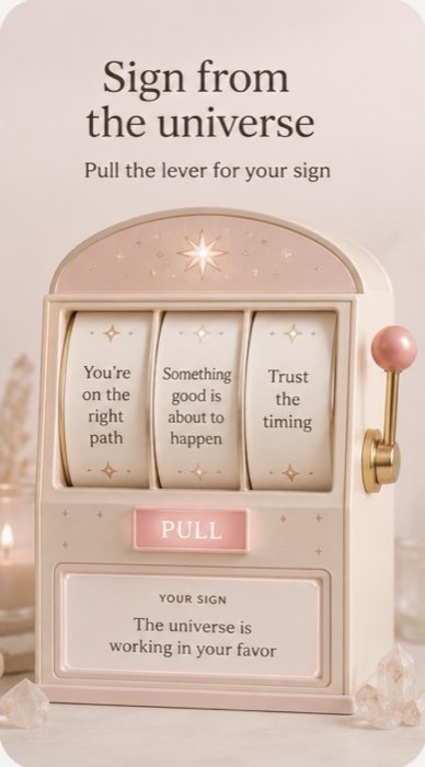 Sign from the universe