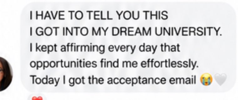 manifestation testimonial